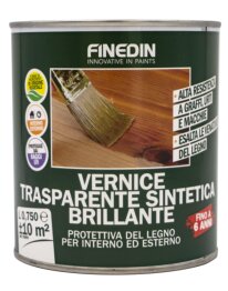 vernice trasparente sintetica brillante professionale per legno